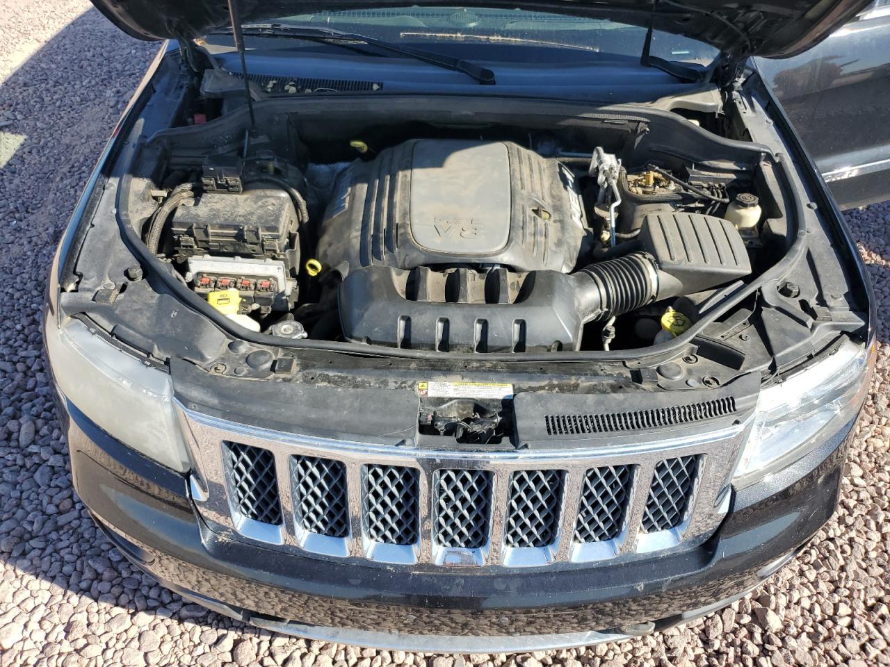 2013 Jeep Grand Cherokee VIN 1C4RJFCT0DC555631 Copart auction photo, front end damage thumbnail 11