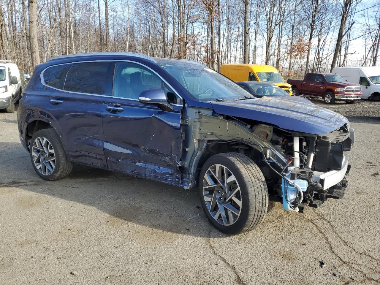 2021 Hyundai Santa Fe VIN 5NMS5DAL9MH368001 Copart auction photo, all over / minor dent/scratches damage thumbnail 4