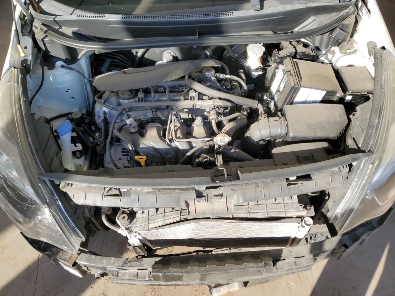 2013 KIA Rio VIN KNADM4A35D6169226 Copart auction photo, front end / side damage thumbnail 11