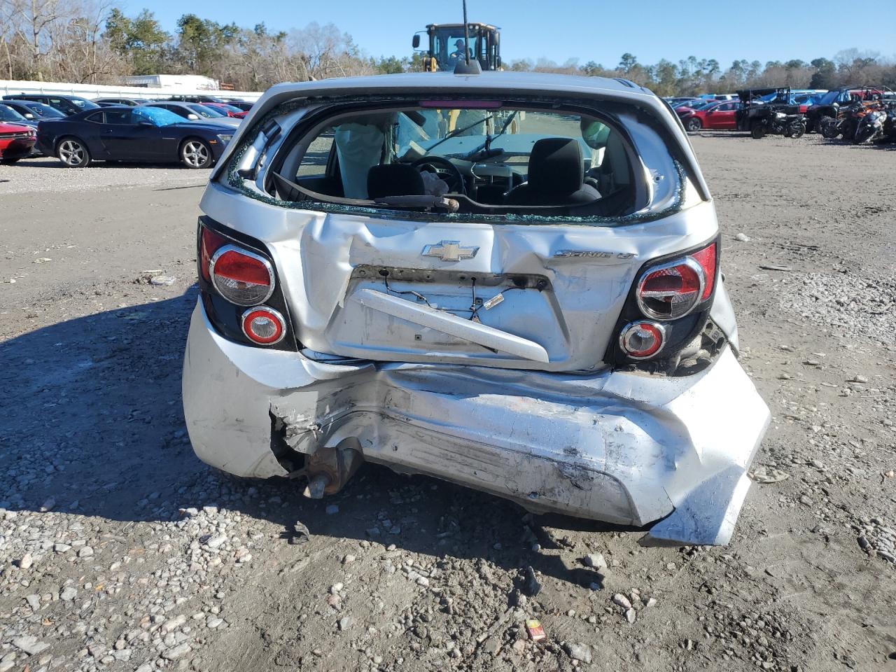 2015 Chevrolet Sonic VIN 1G1JC6SH8F4148084 Copart auction photo, rear end / front end damage thumbnail 6