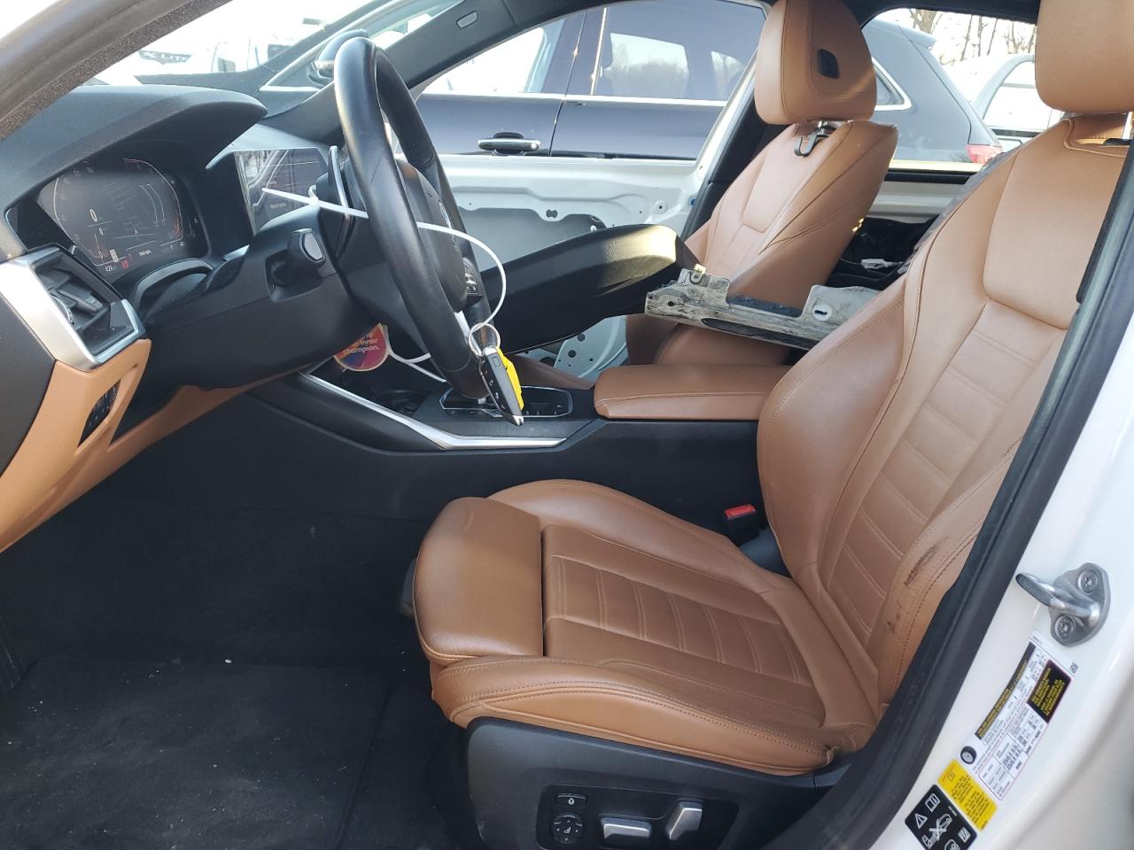 2020 BMW 3er VIN WBA5R7C05LFH70437 Copart auction photo, front end / side damage thumbnail 7