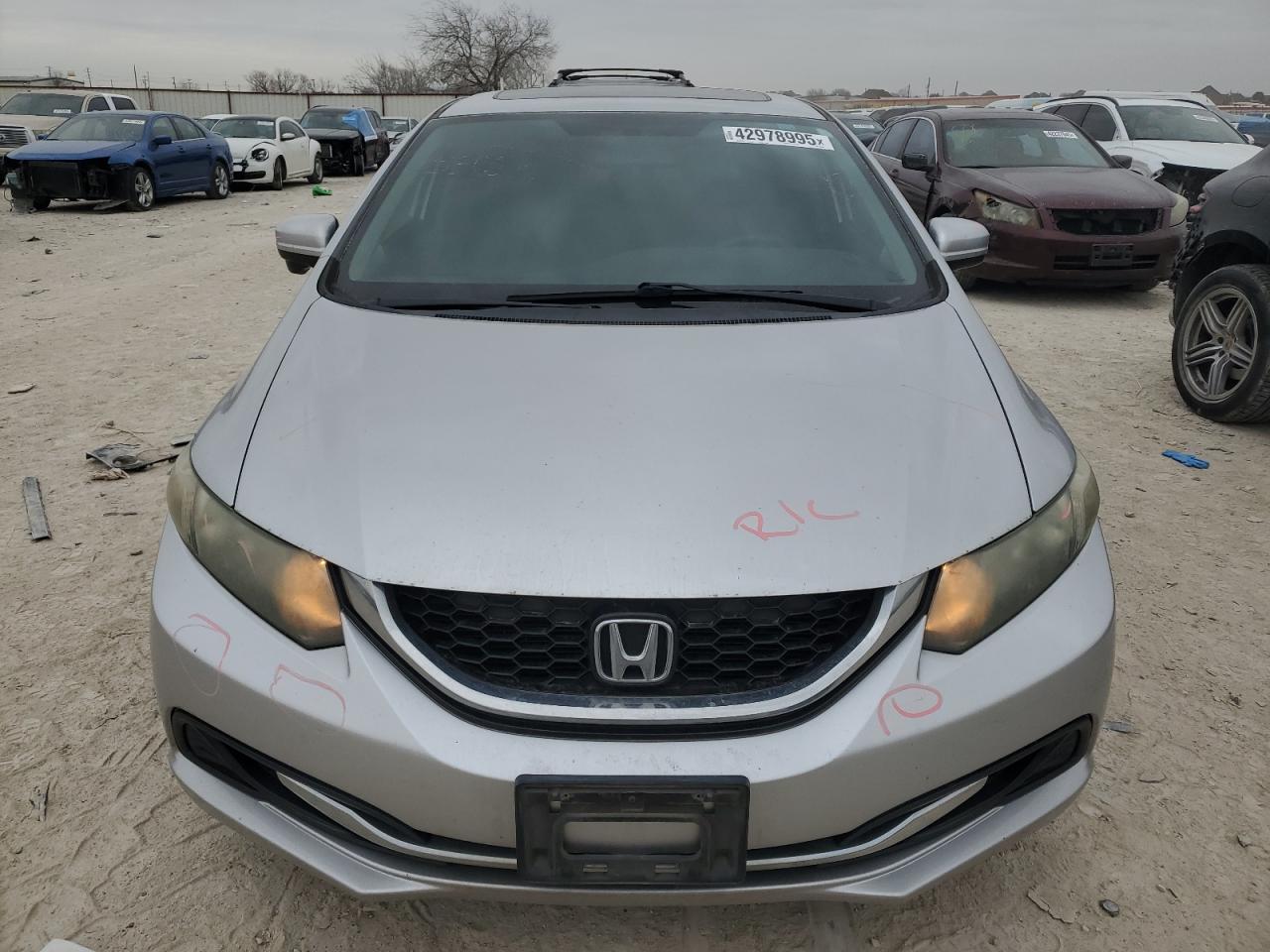 2015 Honda Civic VIN 19XFB2F8XFE038428 Copart auction photo, side damage thumbnail 5