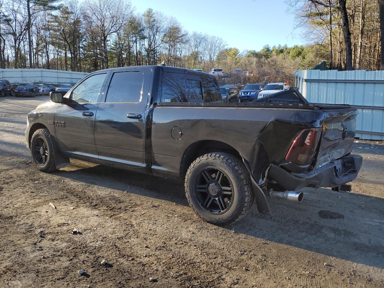 2014 RAM 1500 VIN 1C6RR7UT3ES303187 Copart auction photo, rear end / all over damage thumbnail 2