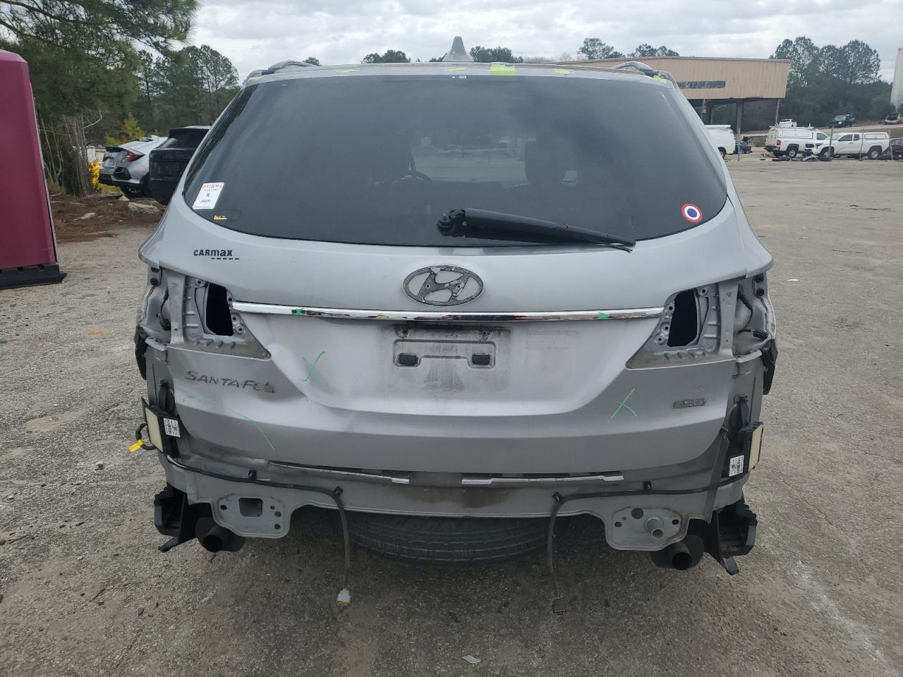2017 Hyundai Santa Fe VIN KM8SNDHF6HU253219 Copart auction photo, rear end damage thumbnail 6