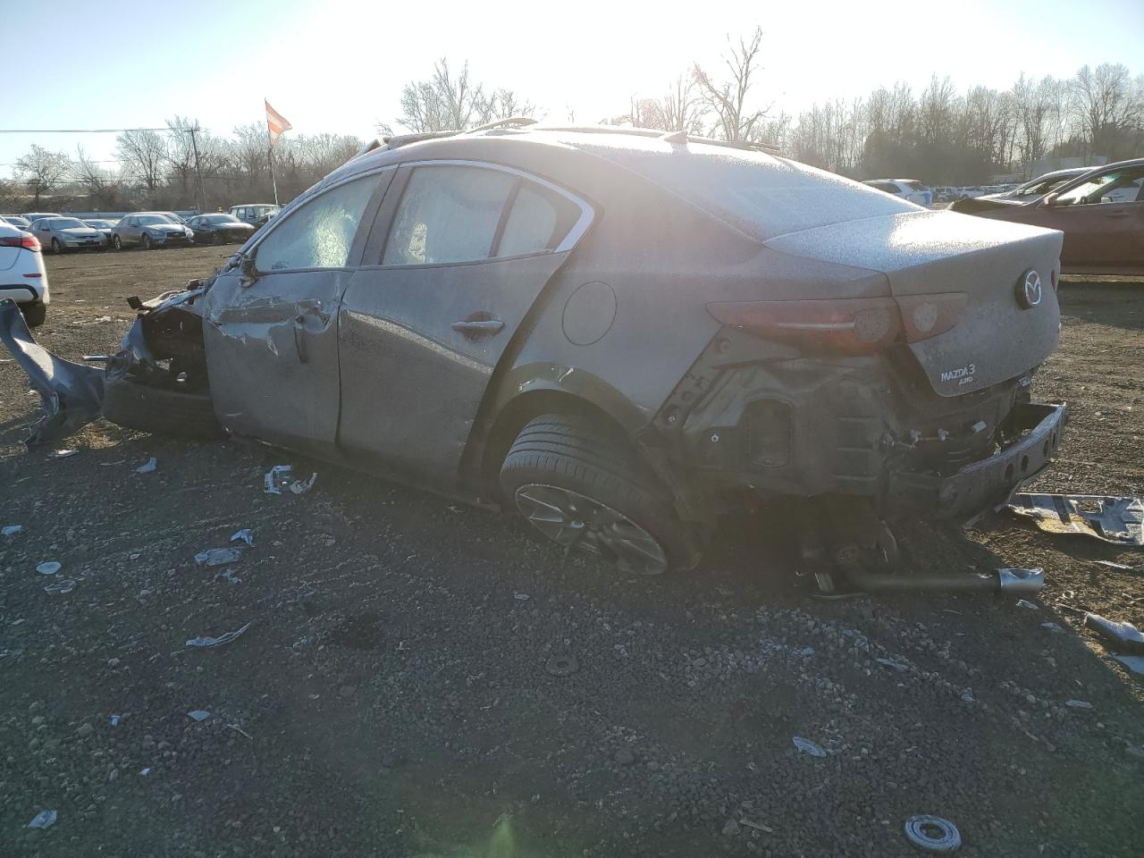 2021 Mazda 3 VIN 3MZBPBDLXMM251712 Copart auction photo, all over damage thumbnail 2