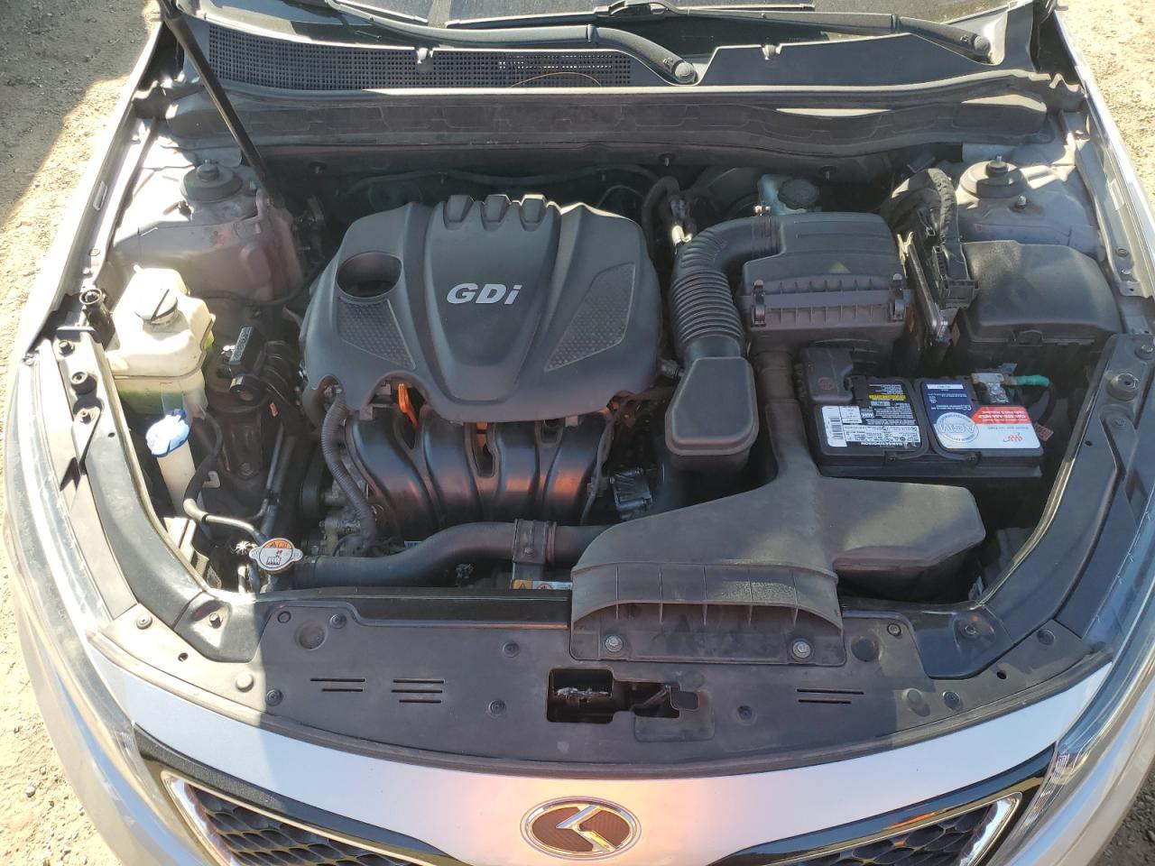 2014 KIA Optima VIN 5XXGN4A73EG298505 Copart auction photo, rear end / top/roof damage thumbnail 11