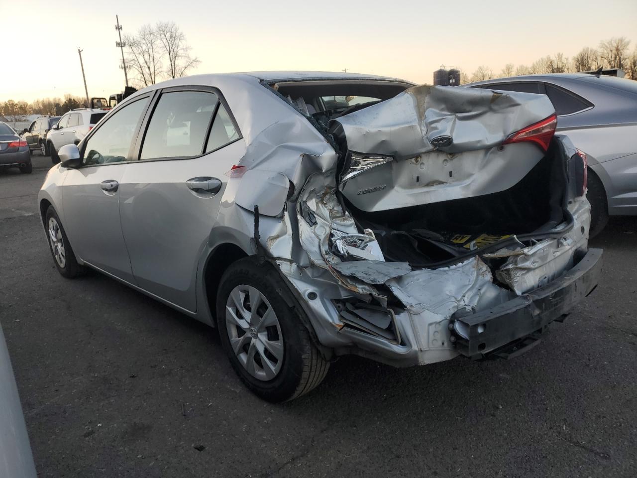 2019 Toyota Corolla VIN 2T1BURHE5KC183874 Copart auction photo, rear end / water/flood damage thumbnail 2