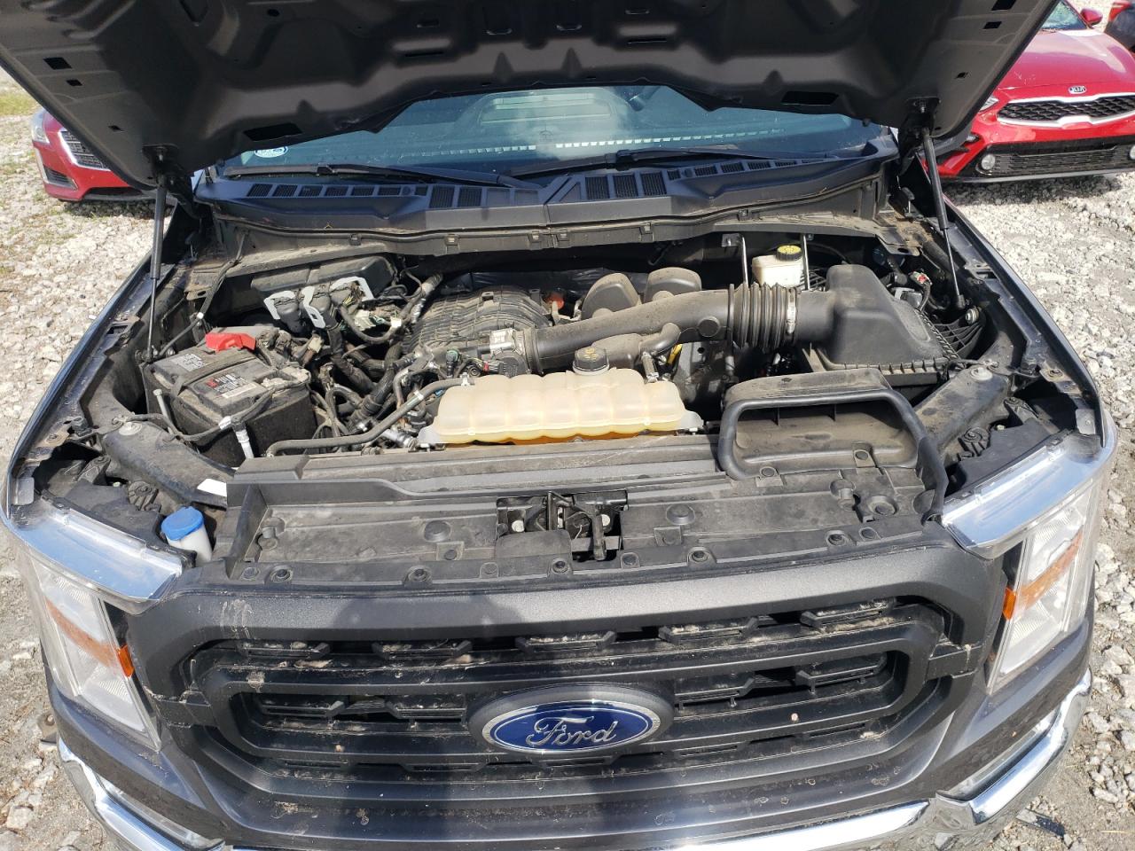 2021 Ford F-150 VIN 1FTMF1CB2MKD44085 Copart auction photo, top/roof / side damage thumbnail 11