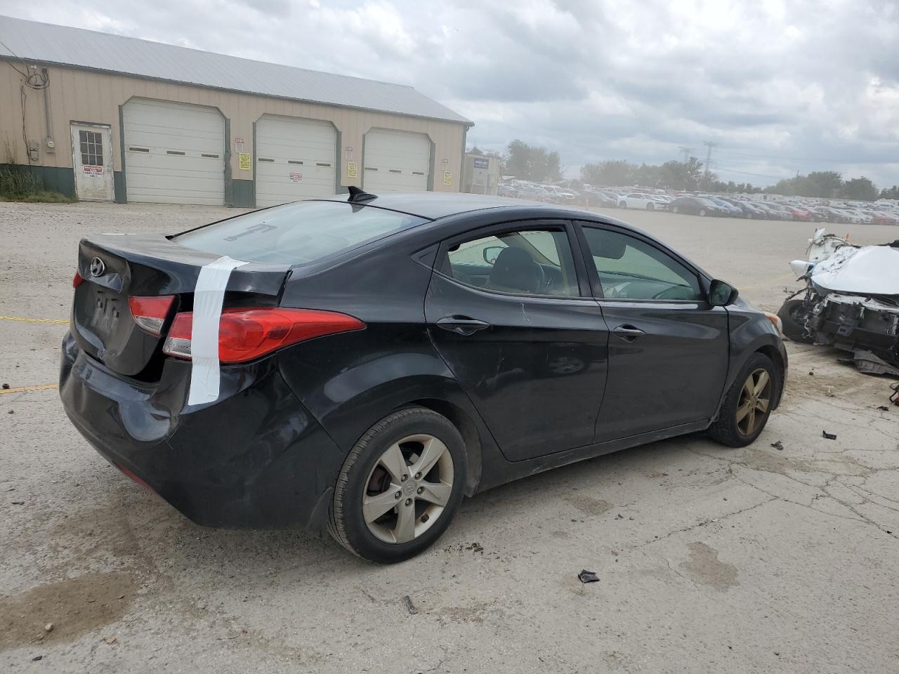 2013 Hyundai Elantra VIN KMHDH4AE7DU913361 Copart auction photo, rear end damage thumbnail 3