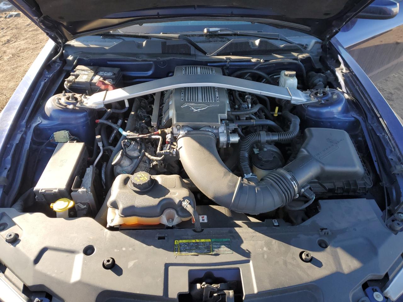 2010 Ford Mustang VIN 1ZVBP8CH2A5146597 Copart auction photo, side / rear end damage thumbnail 11