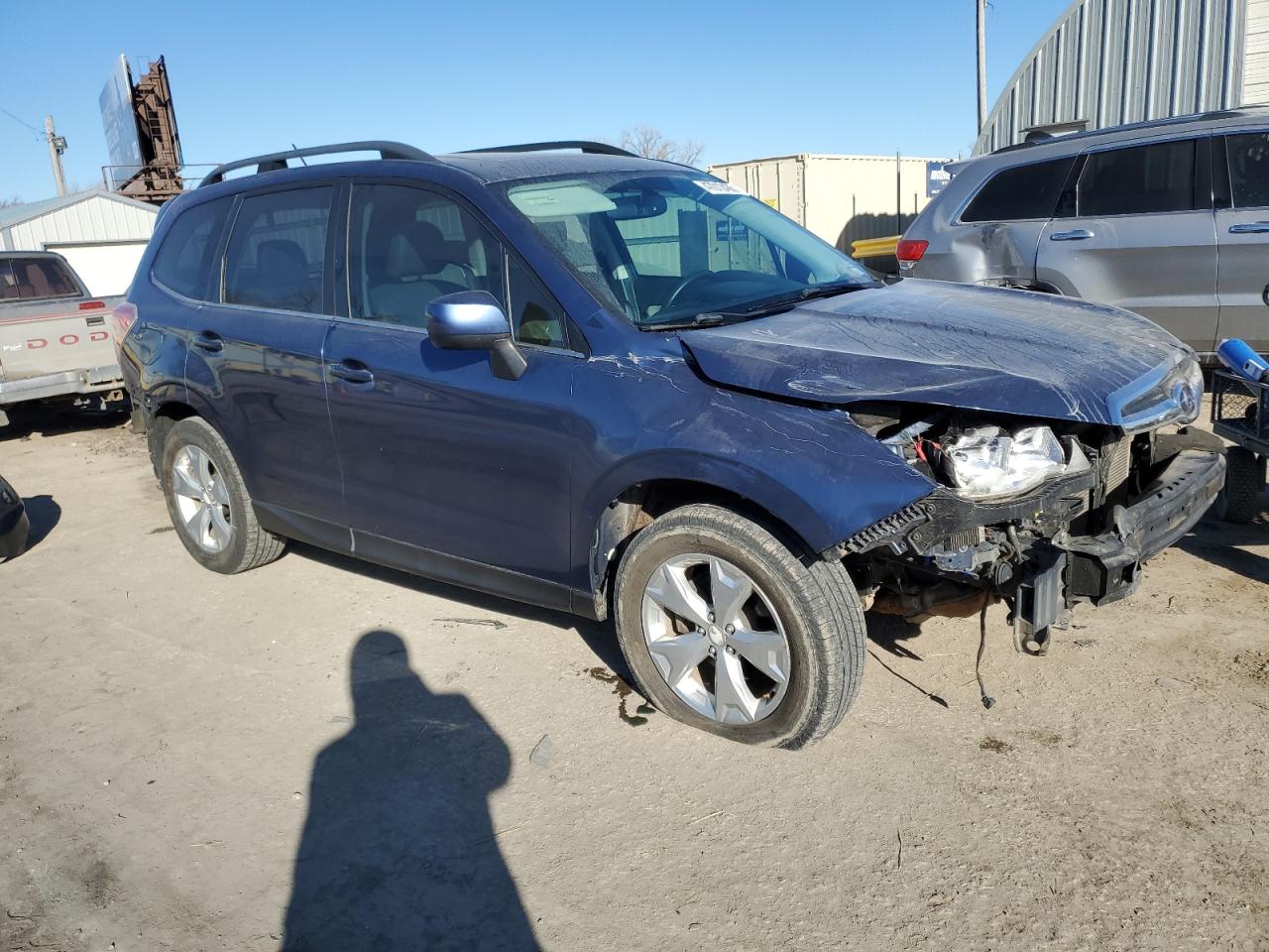2014 Subaru Forester VIN JF2SJAHC7EH482244 Copart auction photo, front end / rear end damage thumbnail 4
