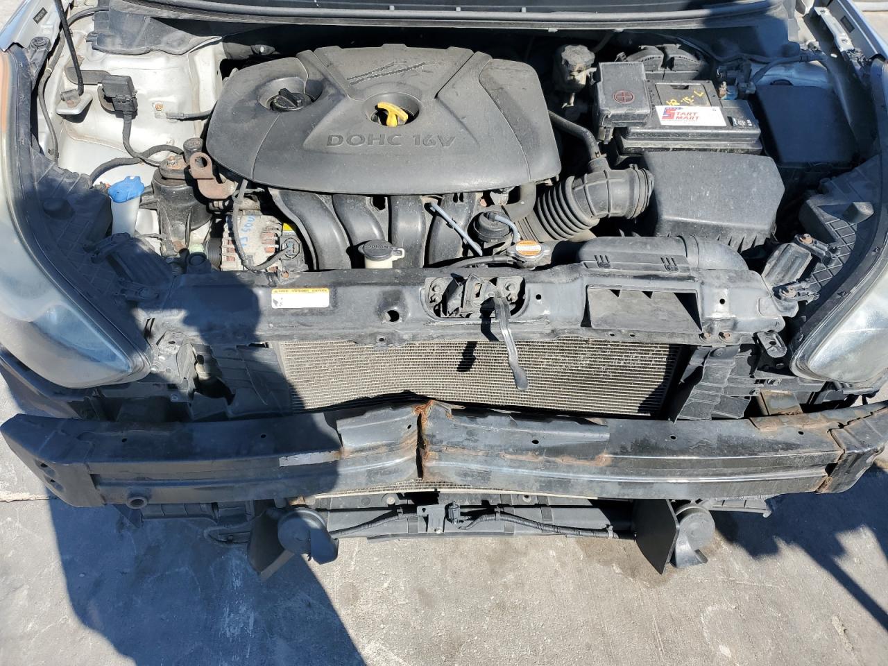 2012 Hyundai Elantra VIN 5NPDH4AE3CH077741 Copart auction photo, front end / minor dent/scratches damage thumbnail 11