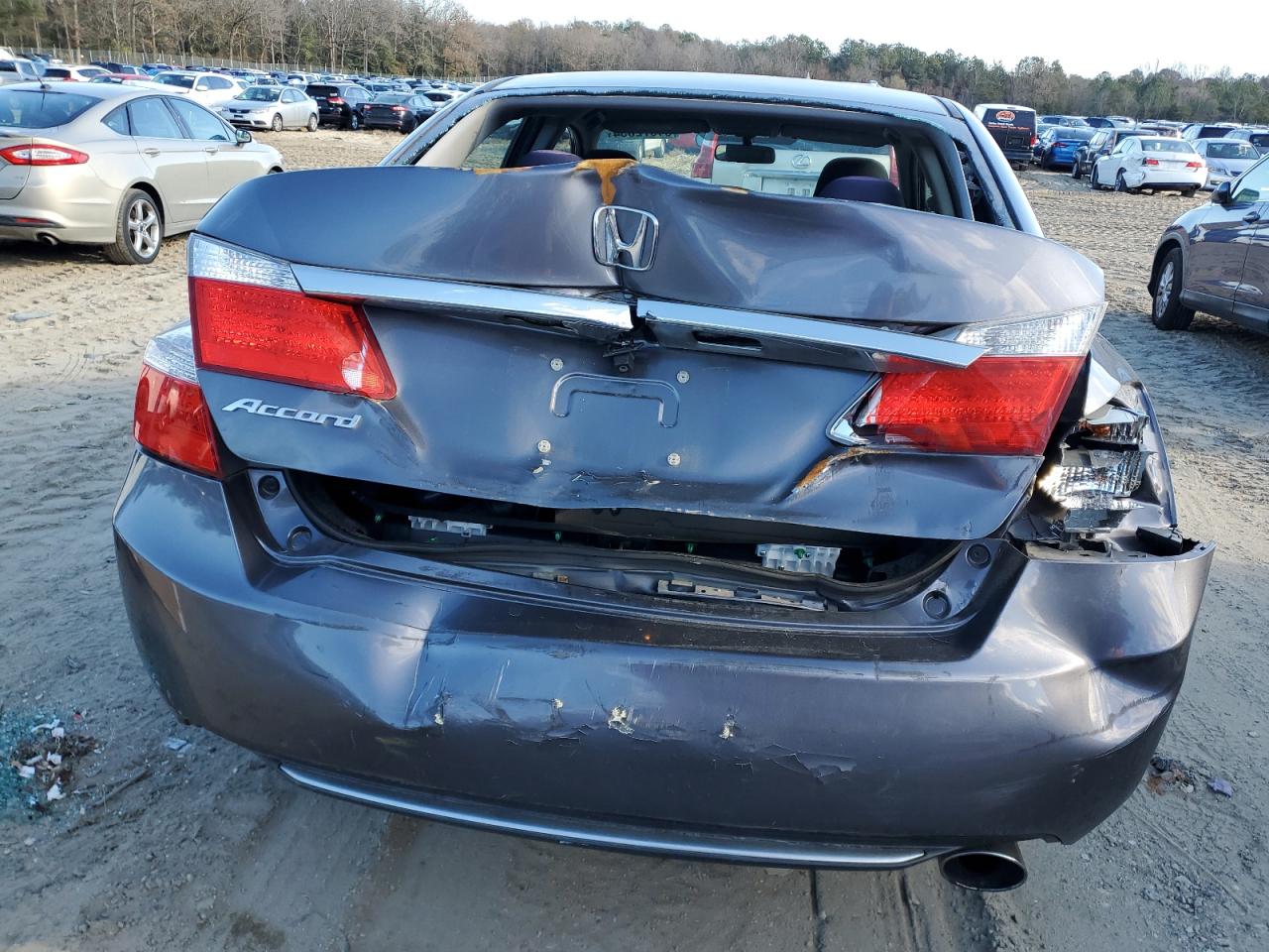 2015 Honda Accord VIN 1HGCR2F38FA187718 Copart auction photo, rear end / front end damage thumbnail 6