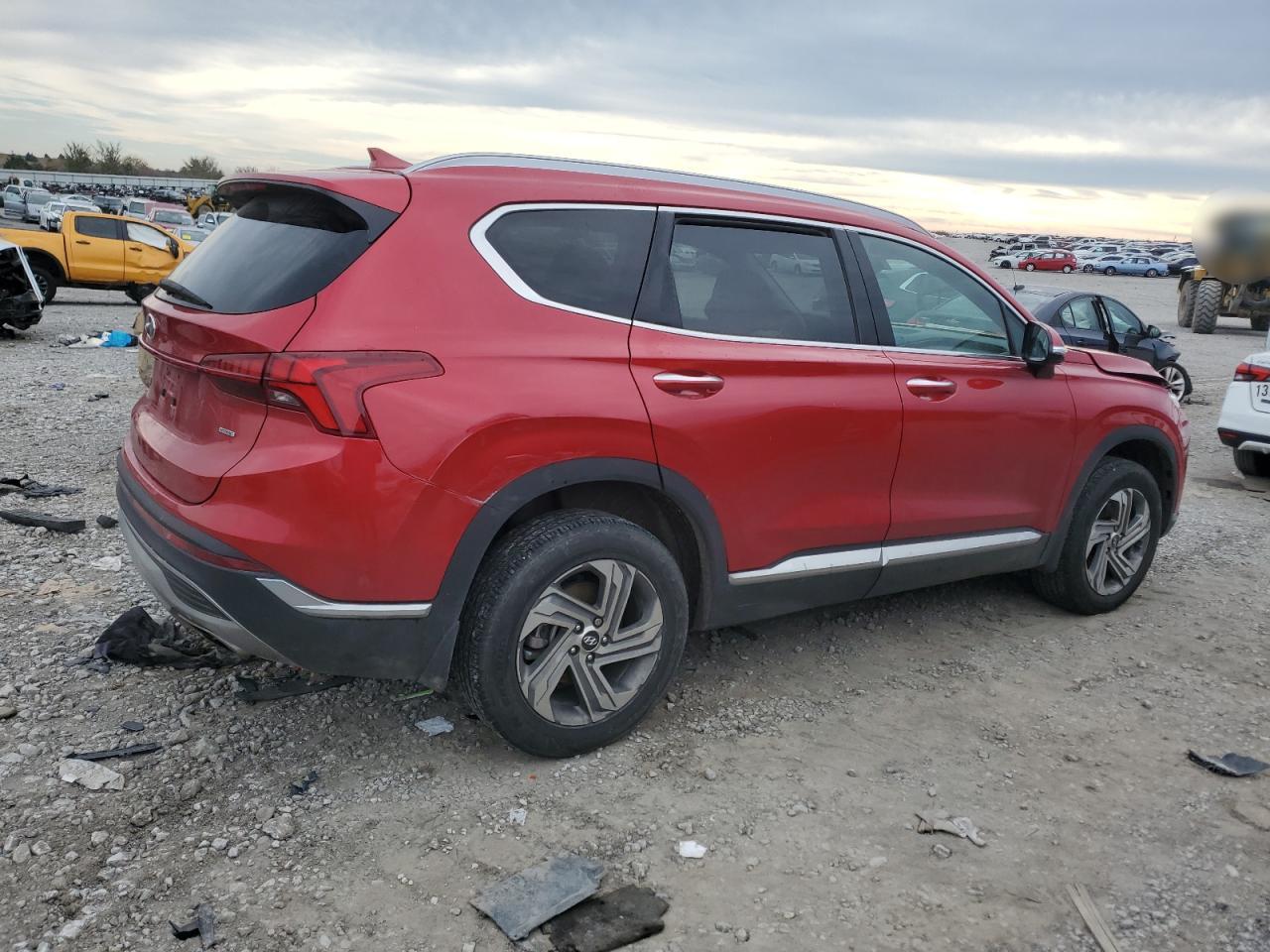2022 Hyundai Santa Fe VIN 5NMS3DAJ4NH456069 Copart auction photo, front end / minor dent/scratches damage thumbnail 3