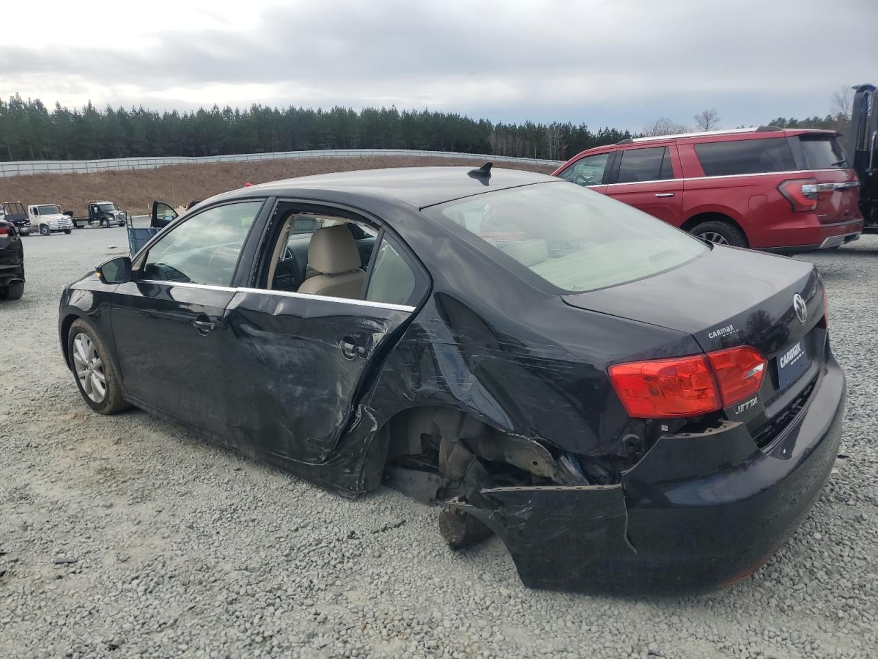 2014 Volkswagen Jetta VIN 3VWD17AJ1EM393829 Copart auction photo, all over damage thumbnail 2