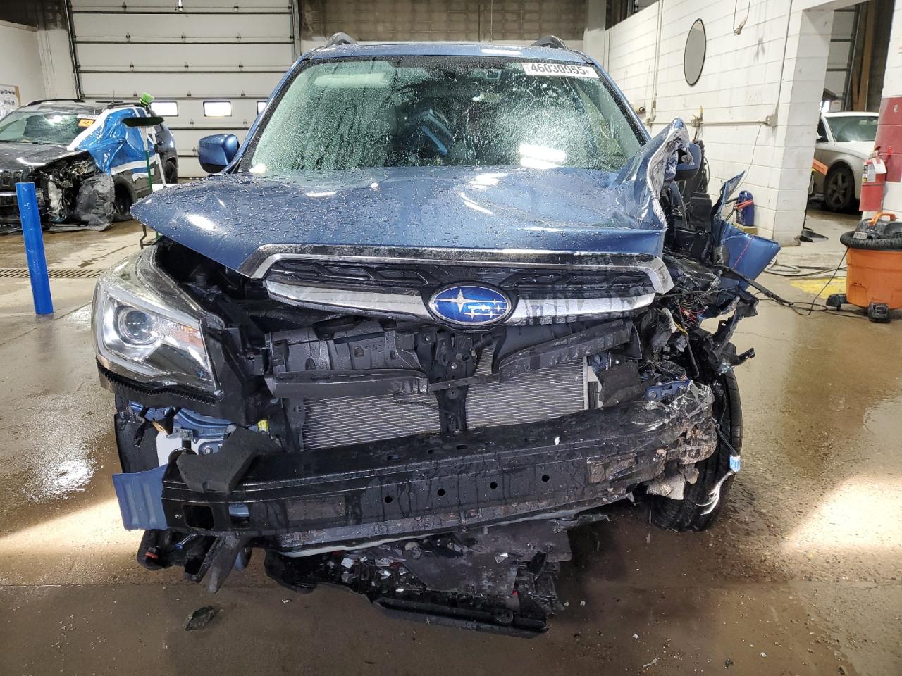 2017 Subaru Forester VIN JF2SJARC4HH490482 Copart auction photo, front end / side damage thumbnail 5