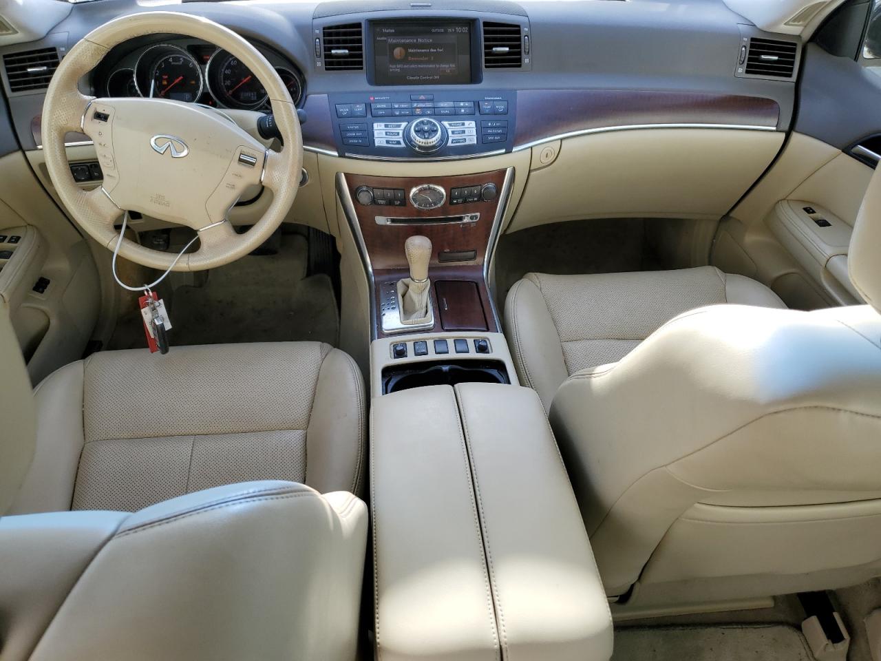 2010 Infiniti M VIN JN1CY0ARXAM960443 Copart auction photo, front end damage thumbnail 8