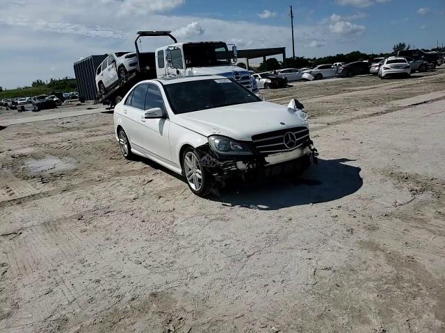 2014 Mercedes-Benz C-klasse VIN WDDGF4HB1ER316641 Copart auction photo, front end / mechanical damage thumbnail 11
