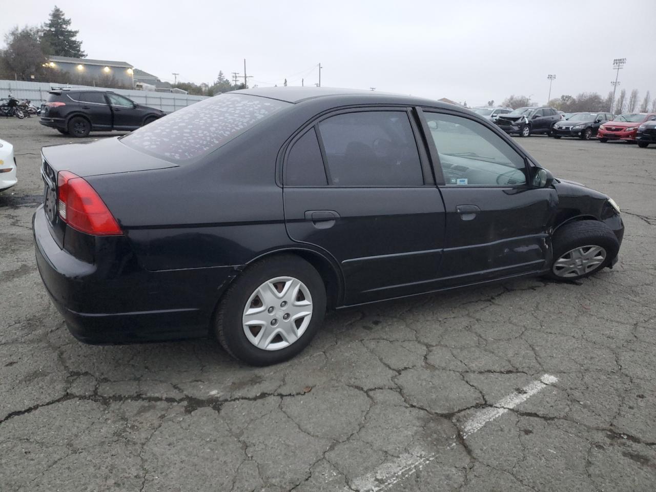 2005 Honda Civic VIN 2HGES16405H618245 Copart auction photo, front end / side damage thumbnail 3