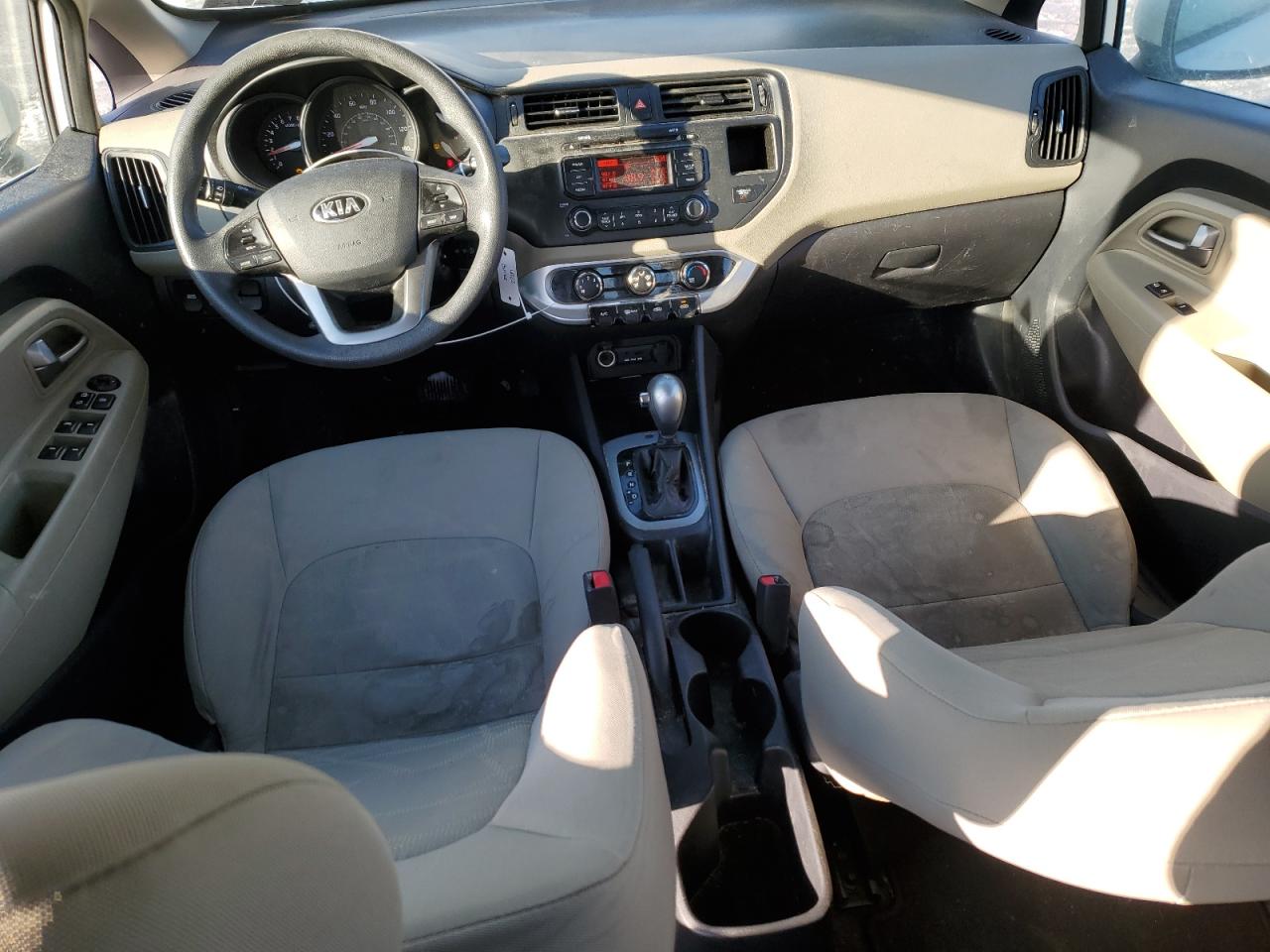 2014 KIA Rio VIN KNADM4A35E6325816 Copart auction photo, front end damage thumbnail 8