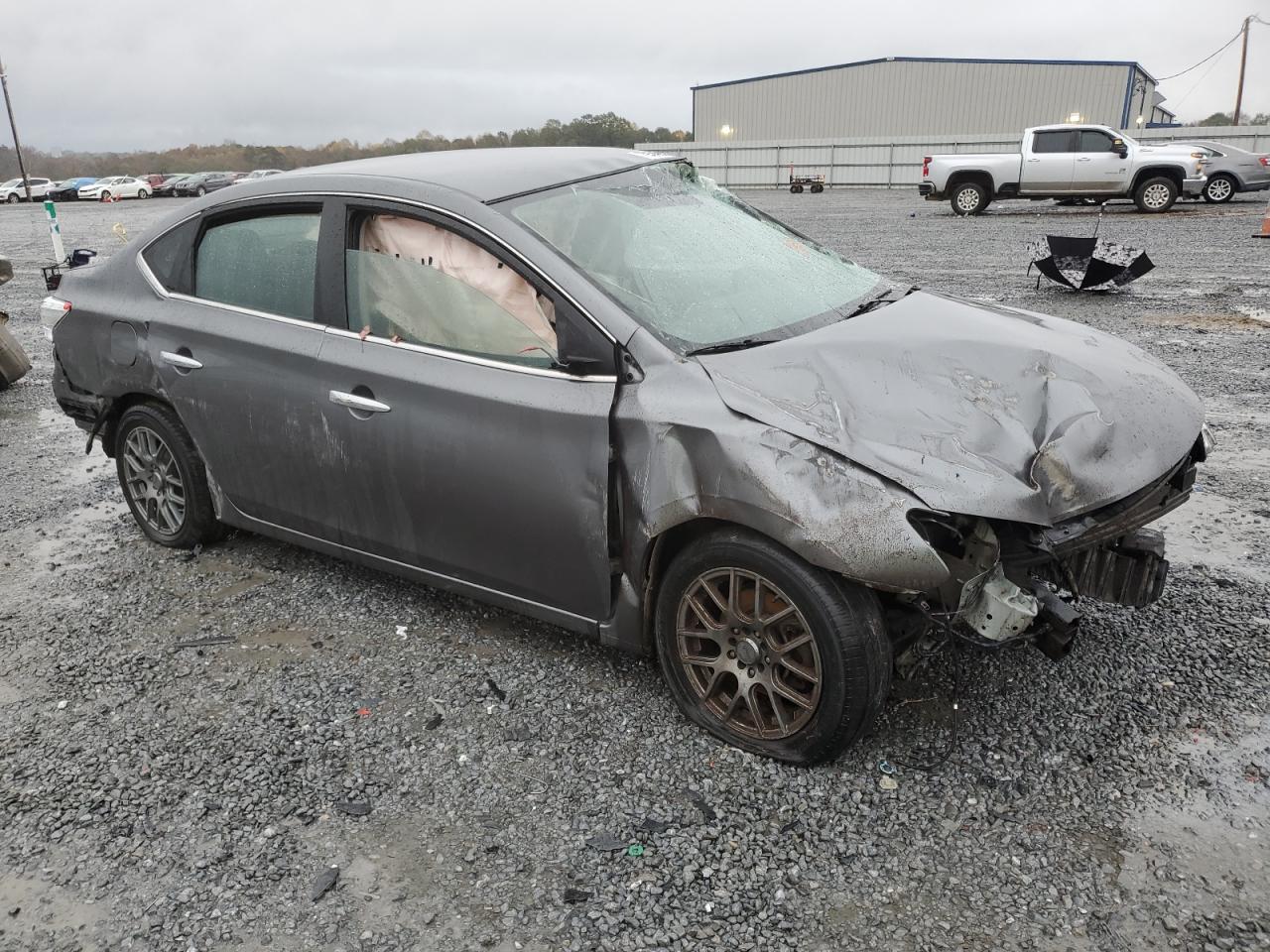2015 Nissan Sentra VIN 3N1AB7AP7FY380796 Copart auction photo, front end / all over damage thumbnail 4