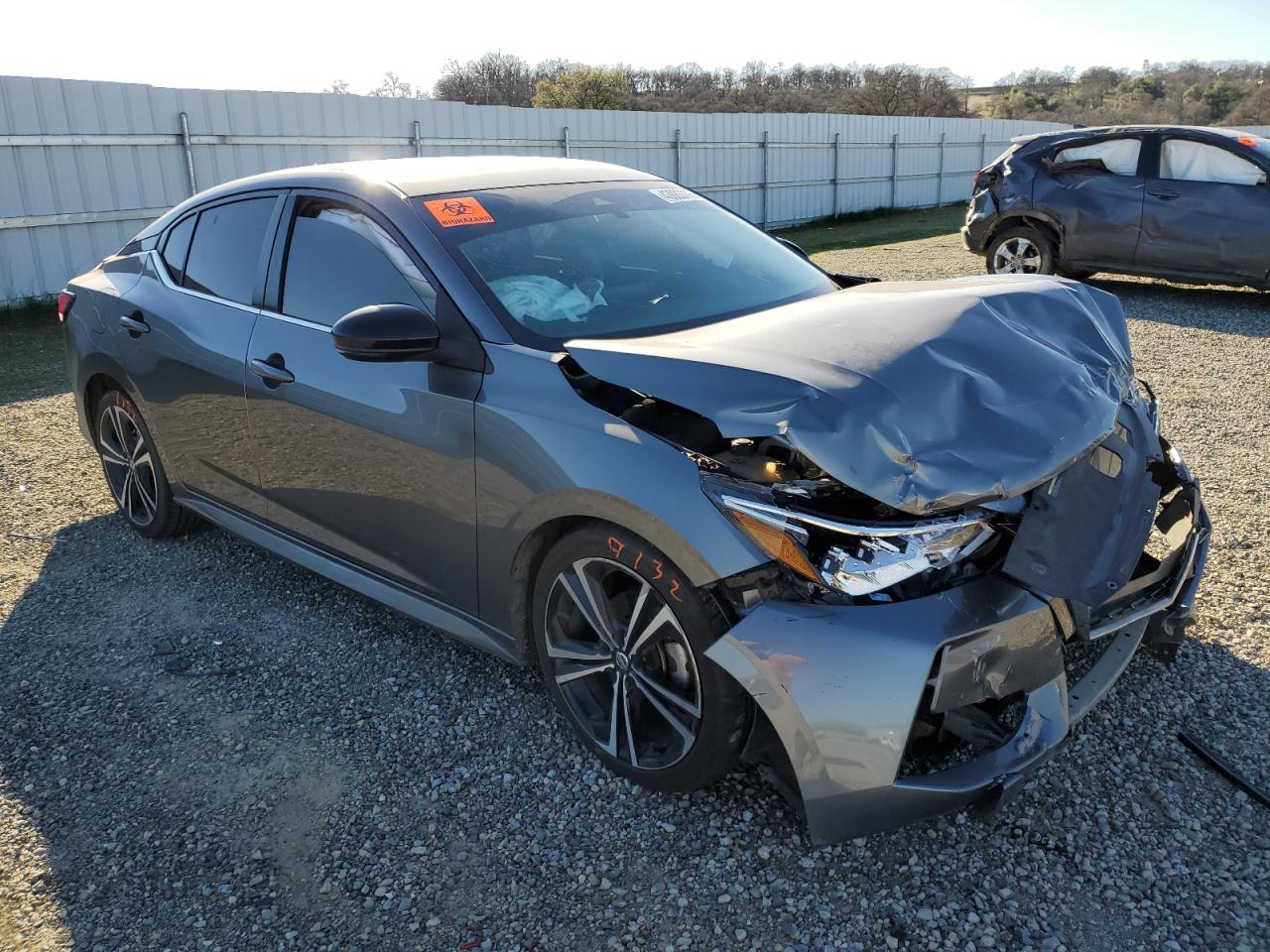 2021 Nissan Sentra VIN 3N1AB8DV3MY267649 Copart auction photo, front end damage thumbnail 4