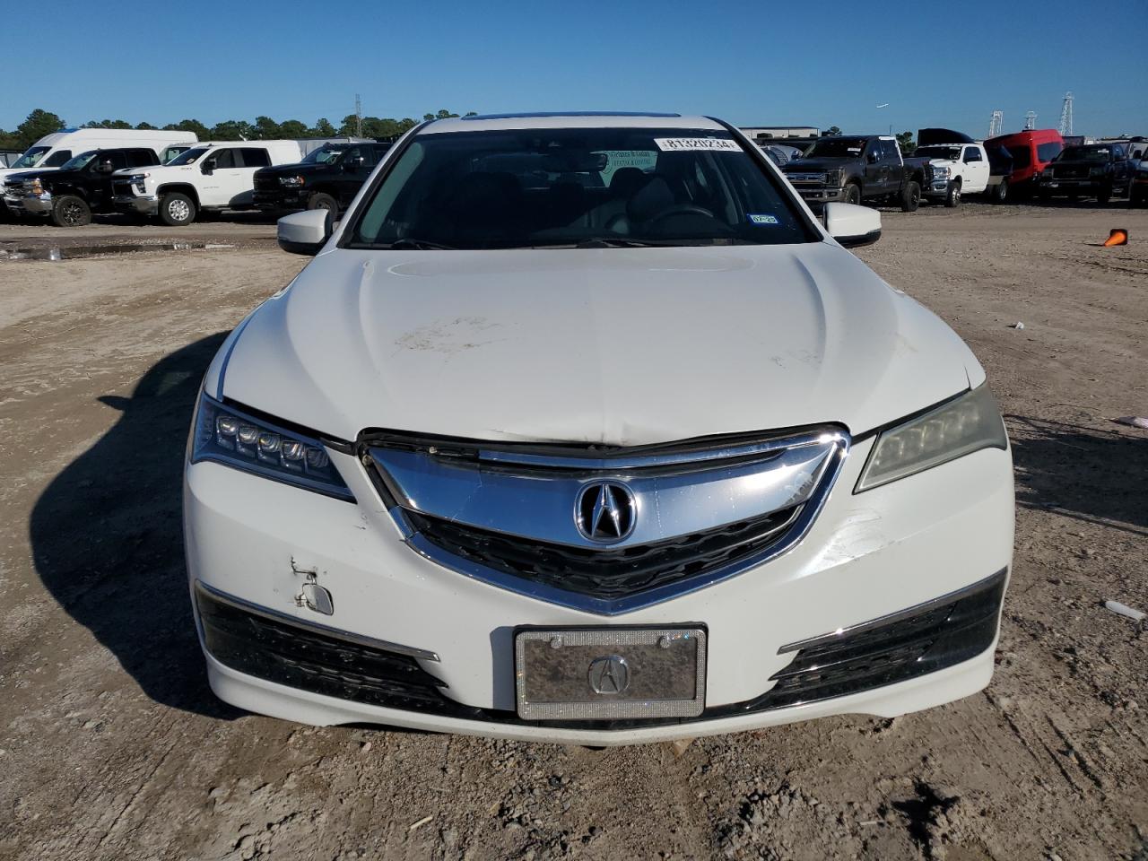 2016 Acura TLX VIN 19UUB2F55GA003296 Copart auction photo, rear end / front end damage thumbnail 5
