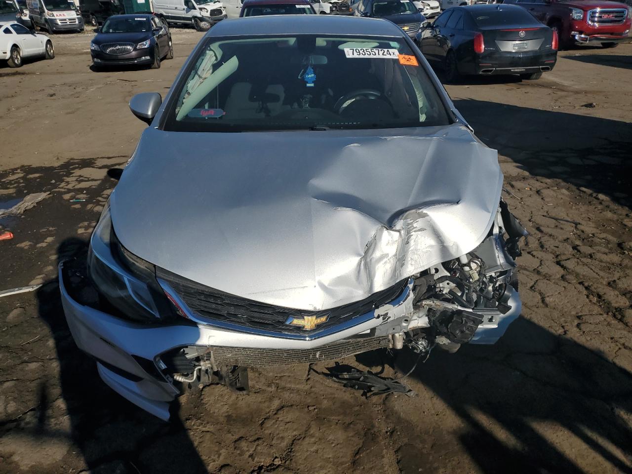 2016 Chevrolet Cruze VIN 1G1BE5SM6G7250585 Copart auction photo, front end / side damage thumbnail 5