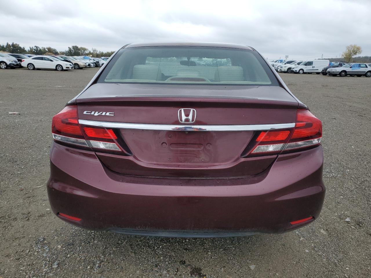 2015 Honda Civic VIN 2HGFB2F53FH522100 Copart auction photo, front end damage thumbnail 6