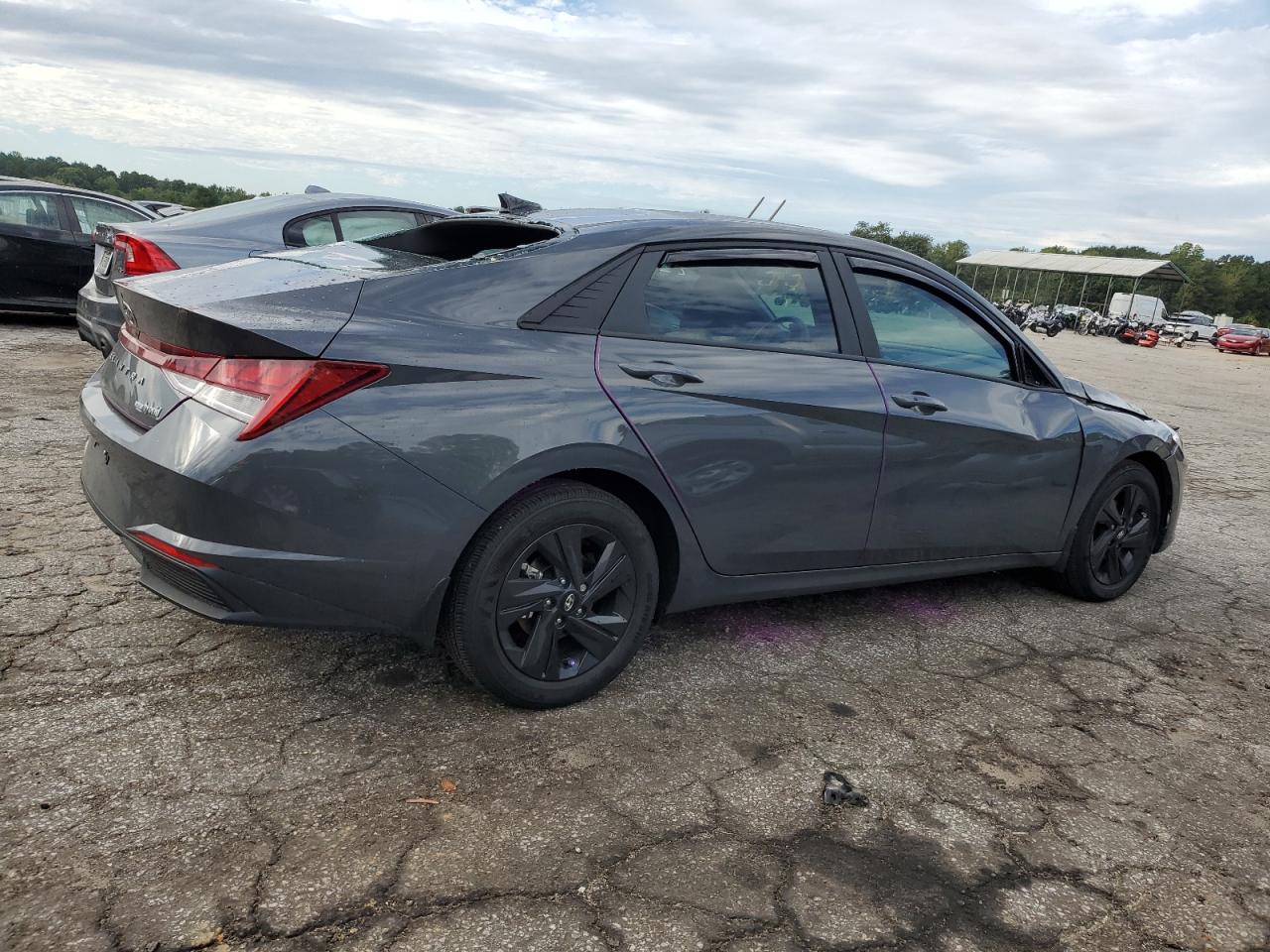 2023 Hyundai Elantra VIN KMHLM4AJ6PU081813 Copart auction photo, front end / rear end damage thumbnail 3