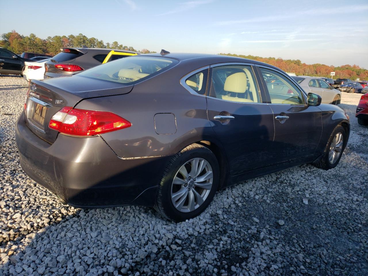 2011 Infiniti M VIN JN1BY1AP6BM322773 Copart auction photo, rear end damage thumbnail 3