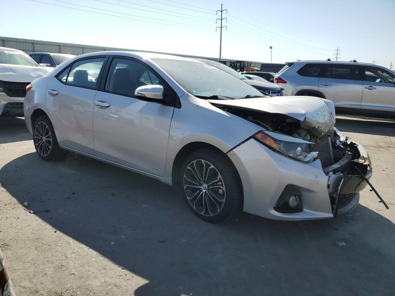 2014 Toyota Corolla VIN 2T1BURHE0EC146753 Copart auction photo, front end damage thumbnail 4