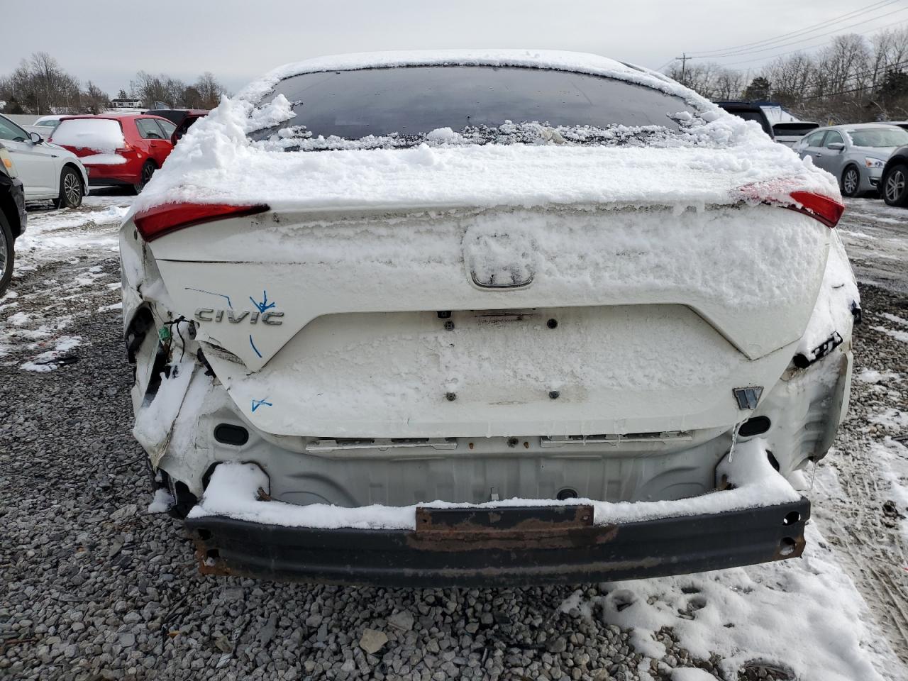 2016 Honda Civic VIN 19XFC2F57GE011014 Copart auction photo, rear end damage thumbnail 6