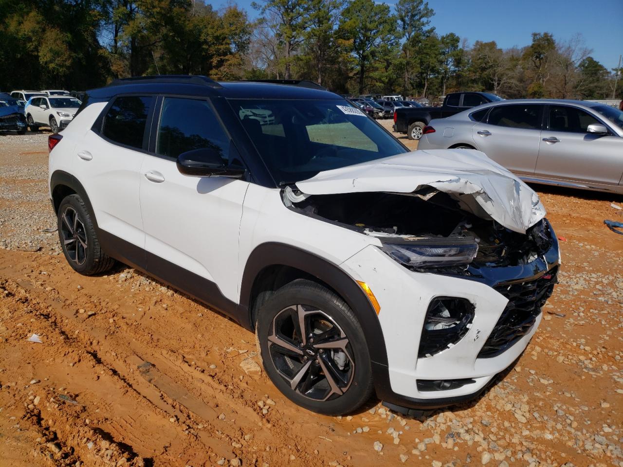 2022 Chevrolet TrailBlazer VIN KL79MTSL7NB139698 Copart auction photo, front end damage thumbnail 4