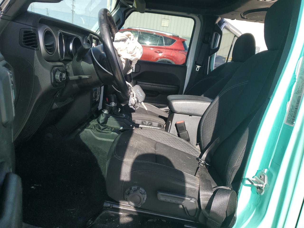 2021 Jeep Wrangler VIN 1C4HJXDN7MW549681 Copart auction photo, front end / side damage thumbnail 7