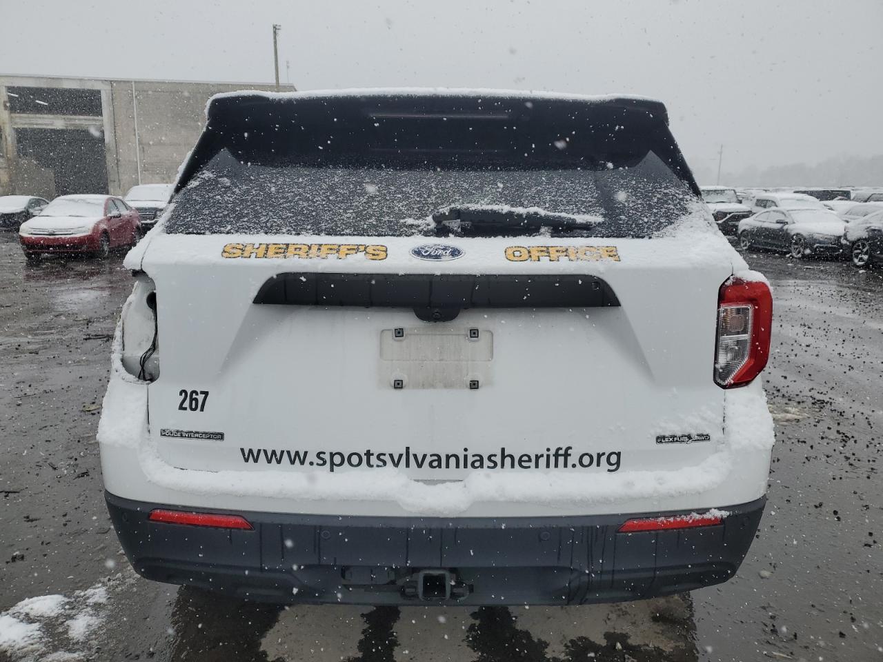 2021 Ford Explorer VIN 1FM5K8AB8MGB24427 Copart auction photo, all over damage thumbnail 6