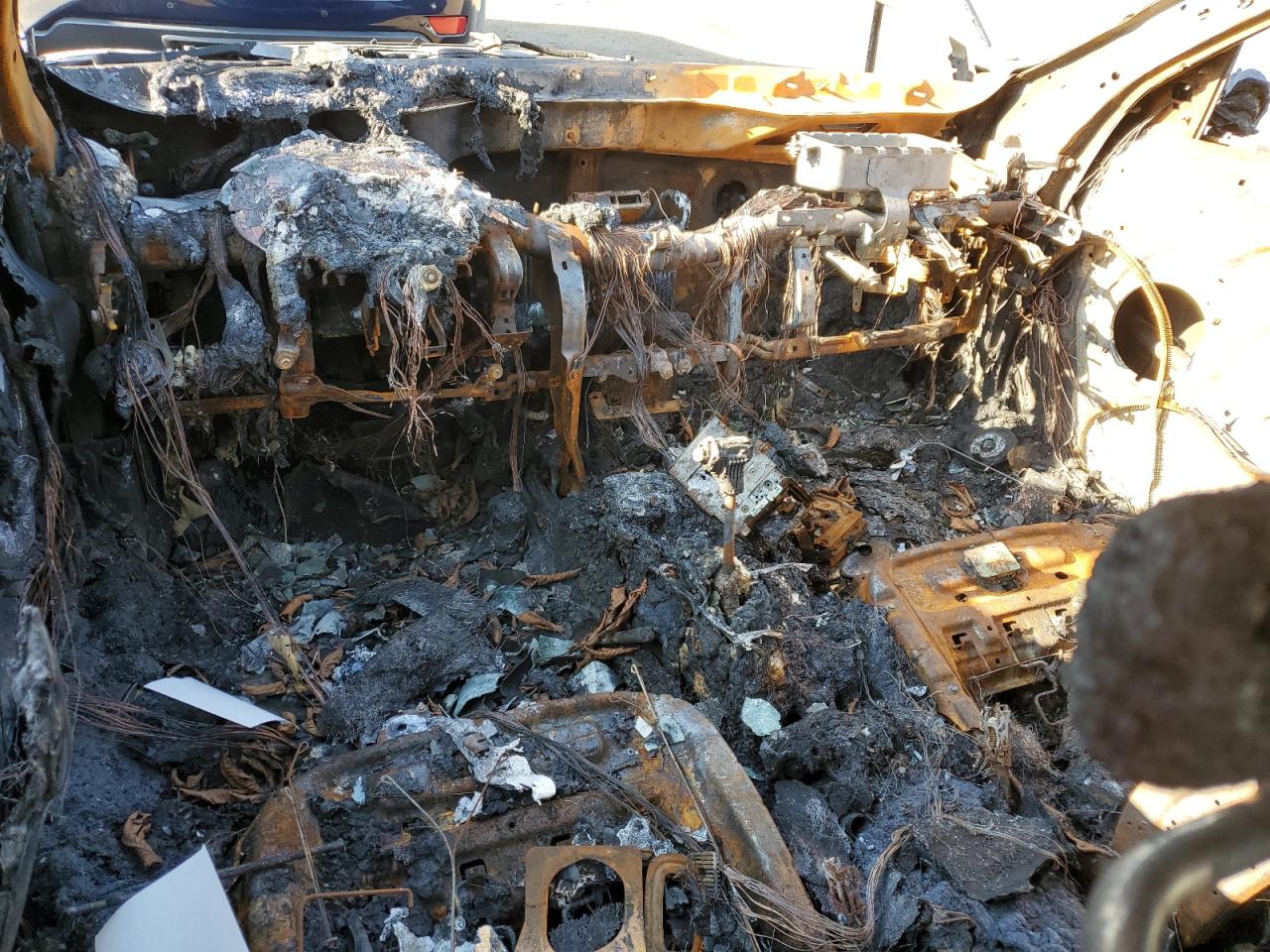 2014 KIA Cadenza VIN KNALN4D76E5131857 Copart auction photo, burn damage thumbnail 8