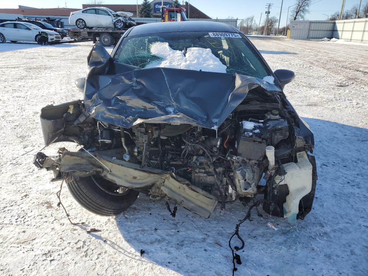 2017 Ford Fiesta VIN 3FADP4BJ2HM167307 Copart auction photo, front end / side damage thumbnail 5