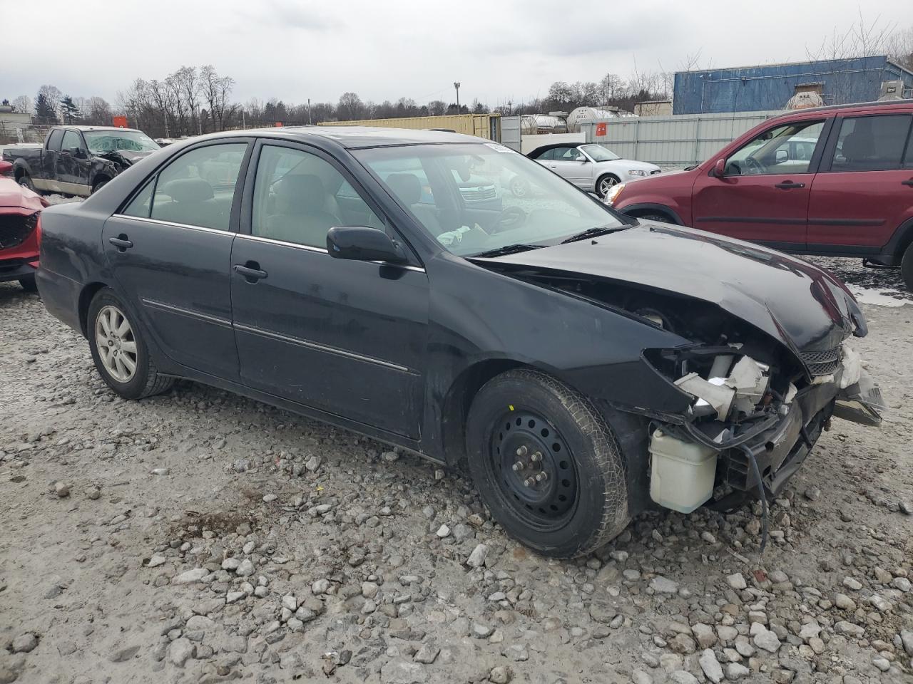 2004 Toyota Camry VIN 4T1BE30K24U342072 Copart auction photo, front end / side damage thumbnail 4