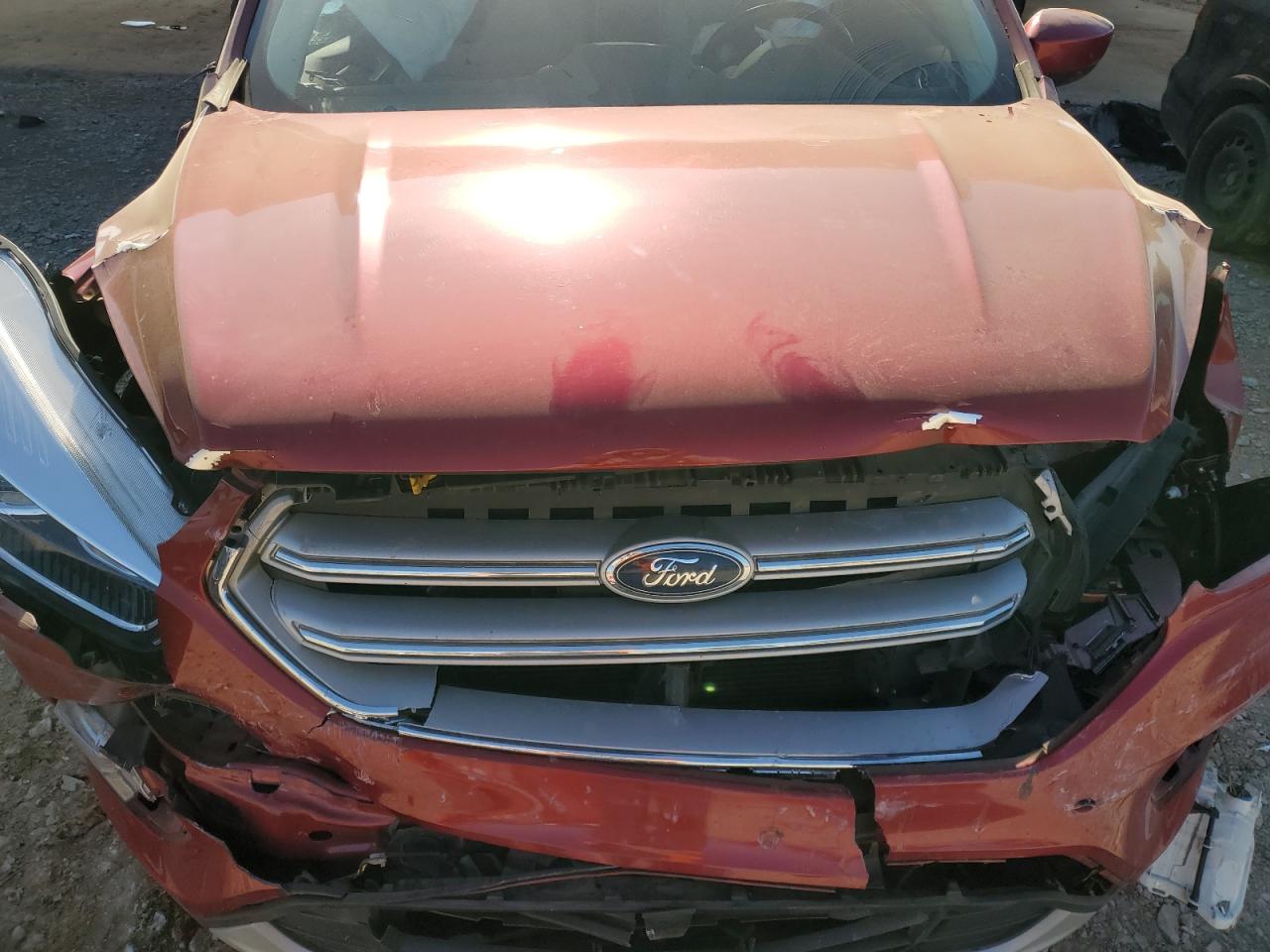 2018 Ford Escape VIN 1FMCU9HD3JUD00392 Copart auction photo, front end / side damage thumbnail 13