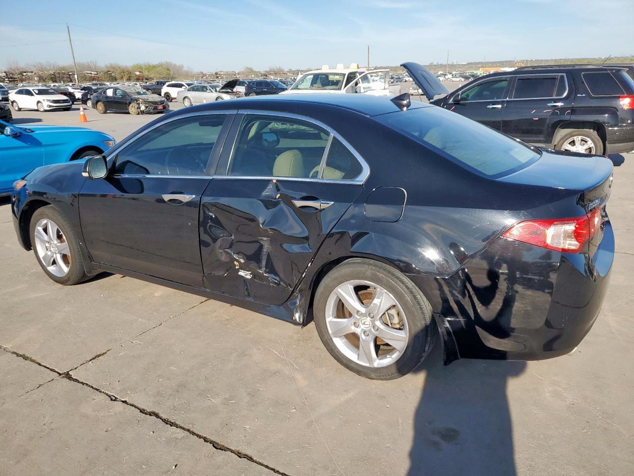 2013 Acura TSX VIN JH4CU2F47DC011393 Copart auction photo, side damage thumbnail 2