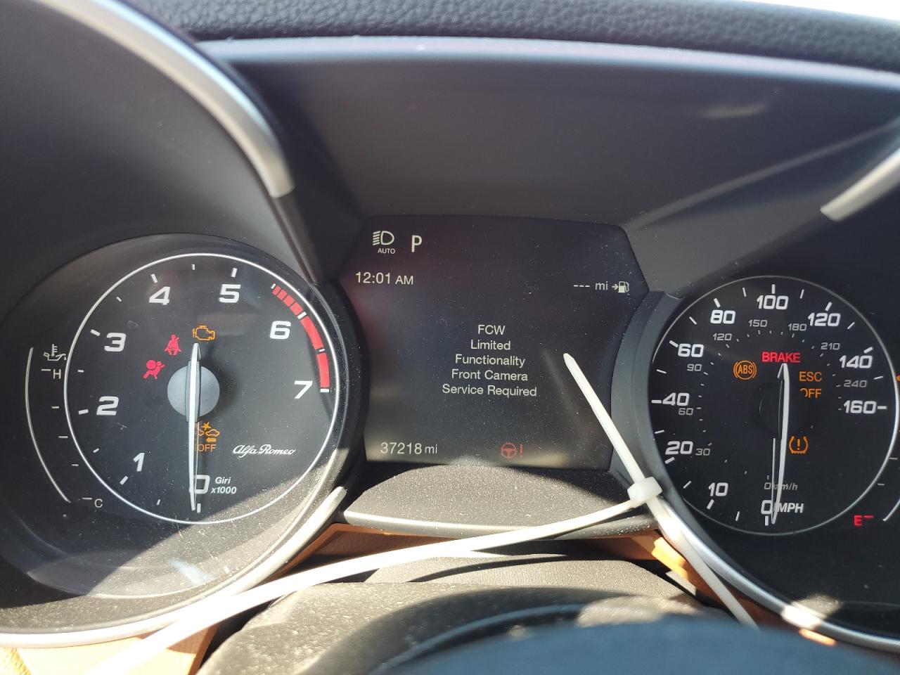 2020 Alfa Romeo Giulia VIN ZARFANBN4L7638623 Copart auction photo, front end damage thumbnail 9