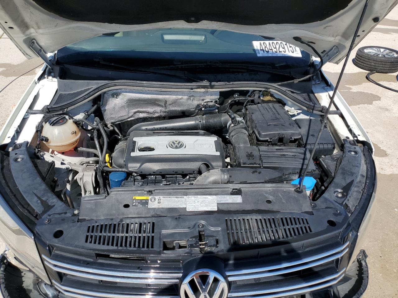 2016 Volkswagen Tiguan VIN WVGAV7AX4GW610075 Copart auction photo, front end / rear end damage thumbnail 12