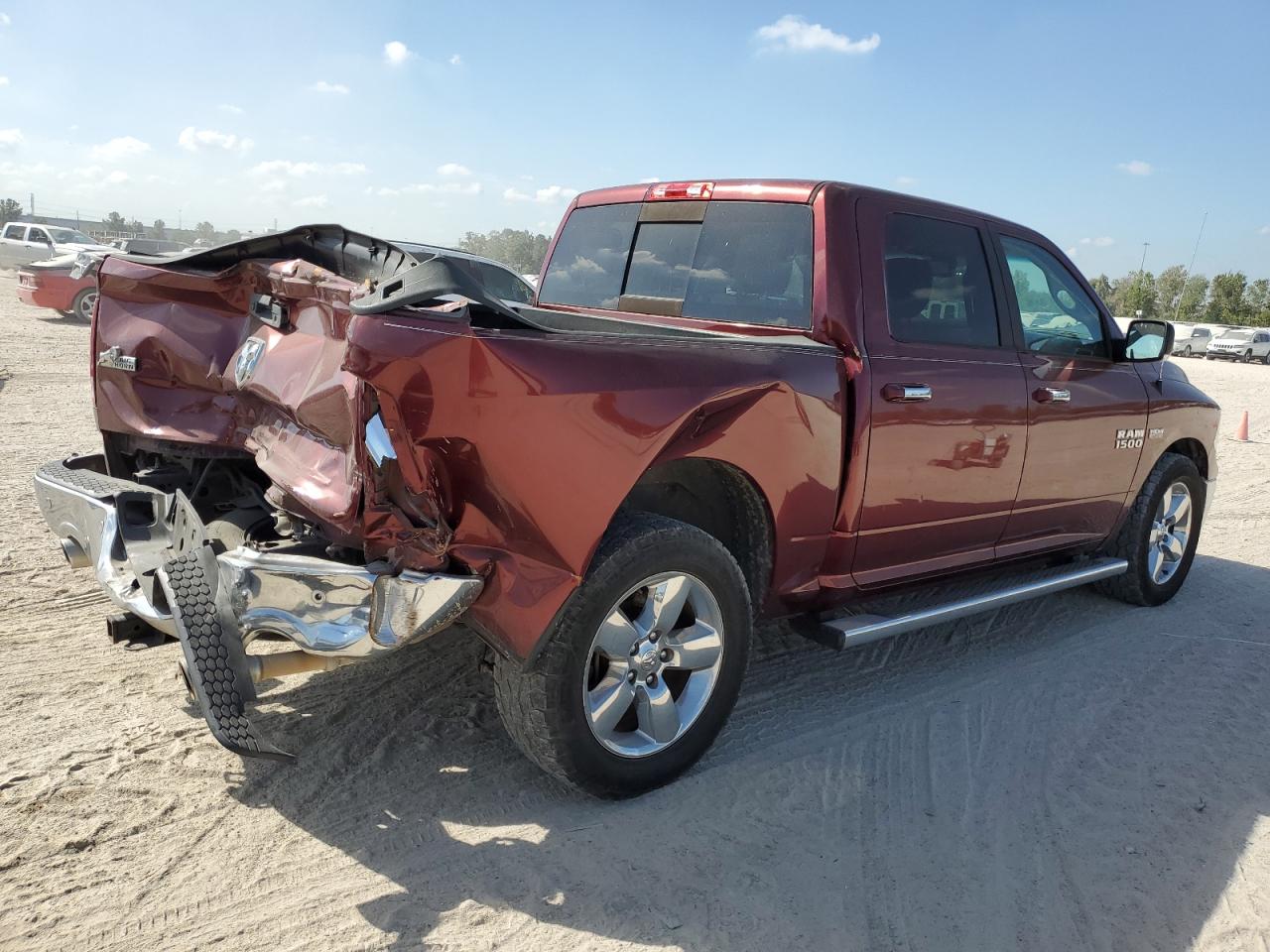 2018 RAM 1500 VIN 3C6RR6LT3JG146032 Copart auction photo, rear end damage thumbnail 3