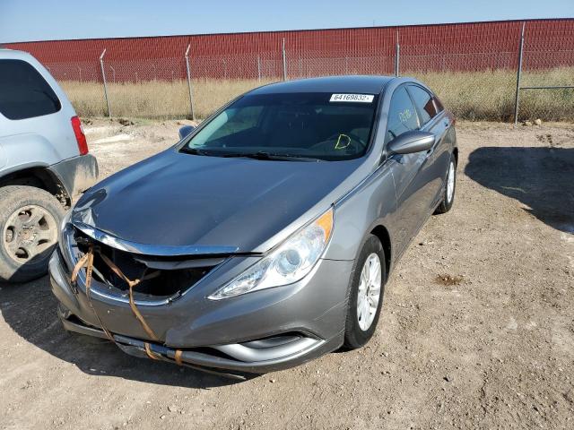 2013 Hyundai Sonata VIN 5NPEB4AC2DH745101 Copart auction photo, front end / minor dent/scratches damage thumbnail 2