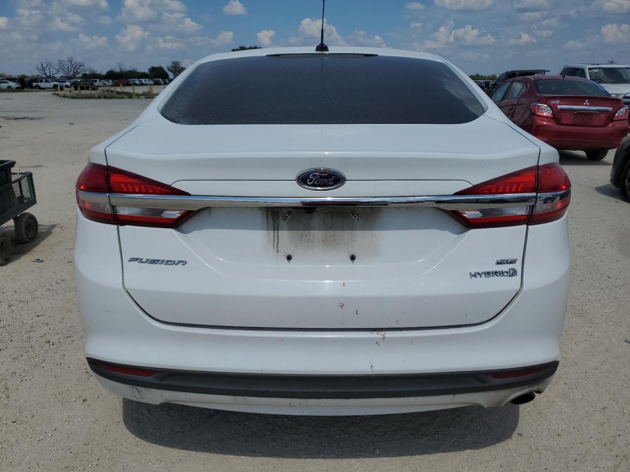 2017 Ford Fusion VIN 3FA6P0LU8HR317840 Copart auction photo, side / rear end damage thumbnail 6
