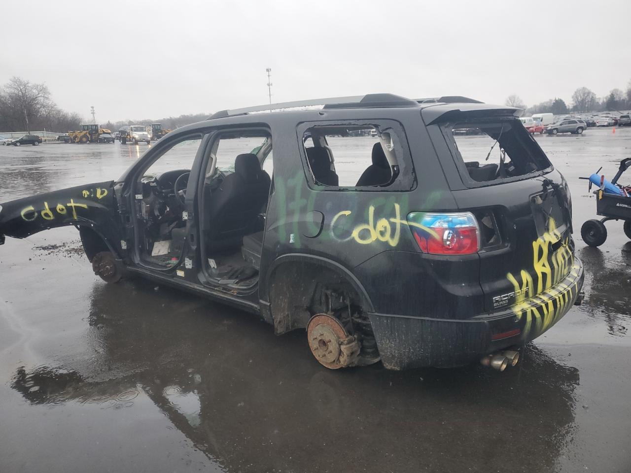2011 GMC Acadia VIN 1GKKRPEDXBJ352412 Copart auction photo, stripped damage thumbnail 2