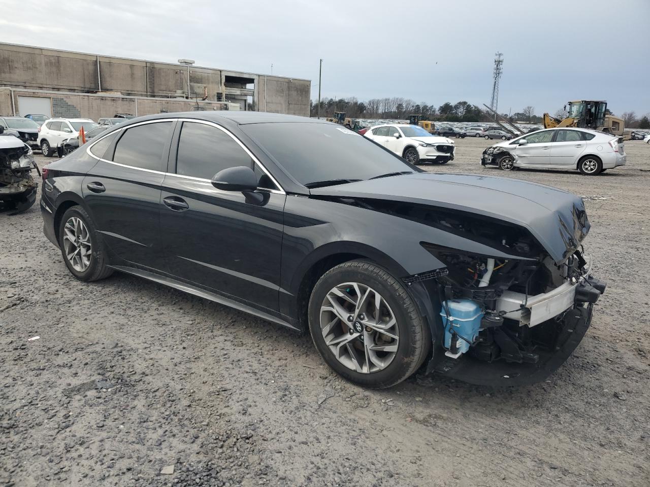 2022 Hyundai Sonata VIN KMHL64JA6NA170306 Copart auction photo, front end / side damage thumbnail 4
