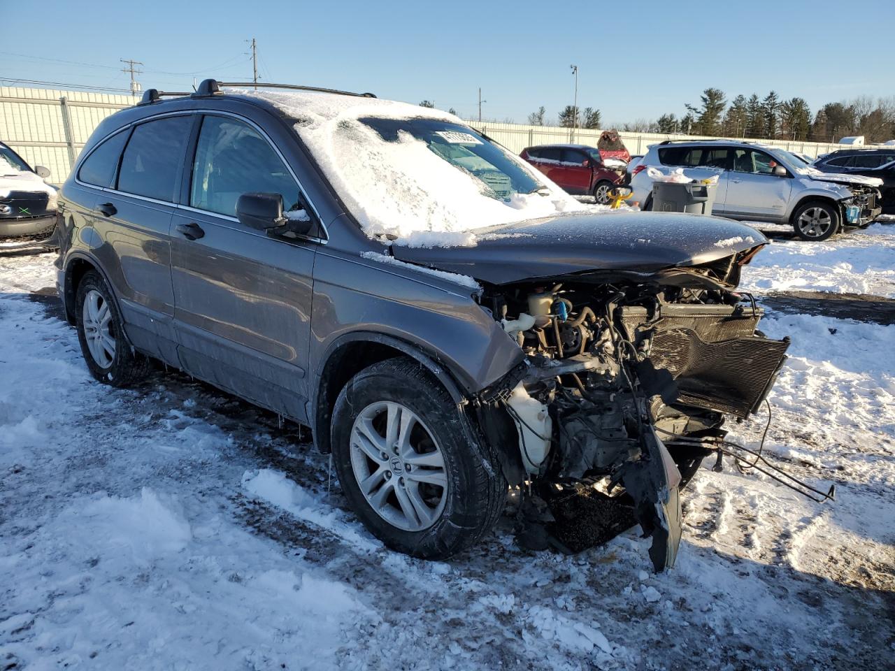 2011 Honda CR-V VIN 3CZRE4H58BG702303 Copart auction photo, front end damage thumbnail 4