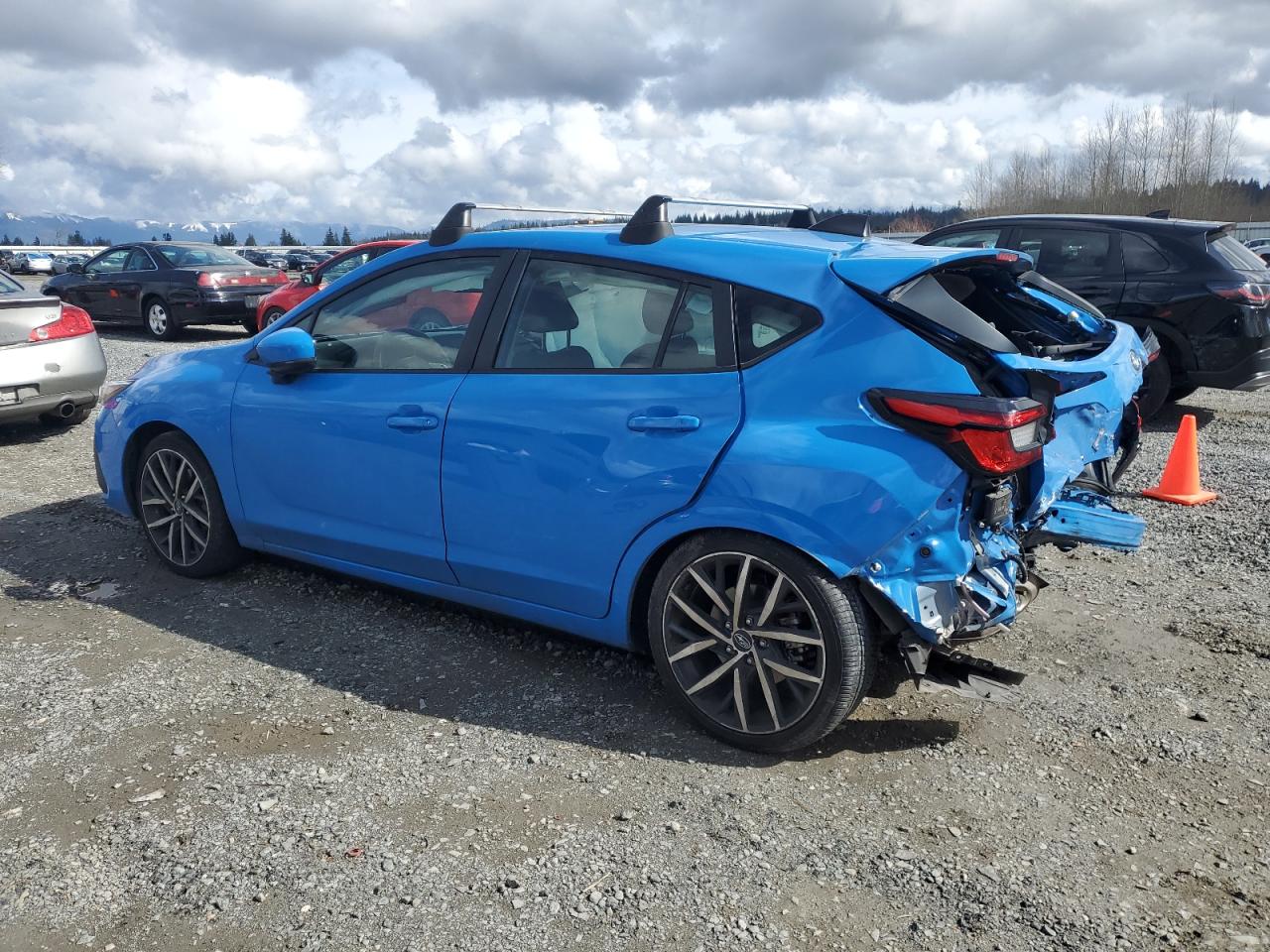 2024 Subaru Impreza VIN JF1GUAFC6R8238546 Copart auction photo, rear end / side damage thumbnail 2